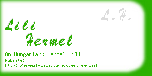 lili hermel business card